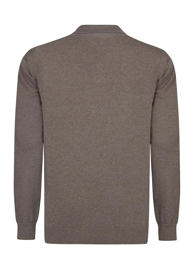 FELIX HARDY Pullover with Polo Collar - Buttonless
