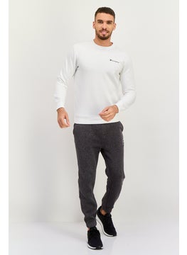 Champion Men Sportswear Fit Long Sleeves Outdoor Sweatshirt, White  - Image 4