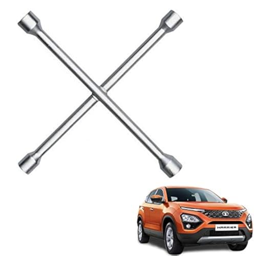 Autokaar 4 Way Car Tyre Screws Wrench Wheel Pana Spanner (17 x 18 x 19 x 21 mm) for Tata Harrier - Image 1