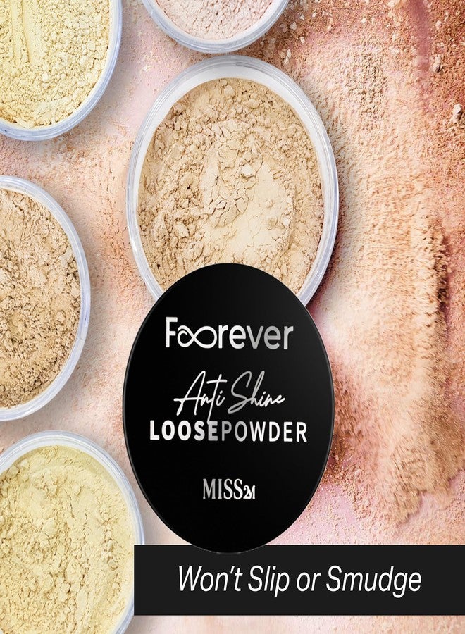 ميس تو ام بودرة تثبيت المكياج MISS2M Forever Matte & Blur مع تحكم في الزيوت ولمعان مضاد للزيوت وتركيبة ناعمة للبشرة: 101 لون بندقي شفاف، 0.53 أونصة - Image 3