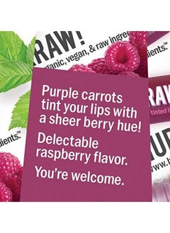Hurraw! Raspberry Tinted Lip Balm 3 Pack: (Sheer Berry Tint) Organic Certified Vegan Cruelty And Gluten Free. Nongmo 100% Natural Ingredients. Bee Shea Soy And Palm Free. Made In Usa  - Image 3