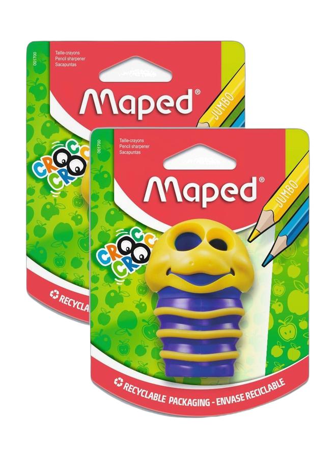 Maped Pack of 2 Penc Sharp Croc Croc 2H Canister Blister - Image 1