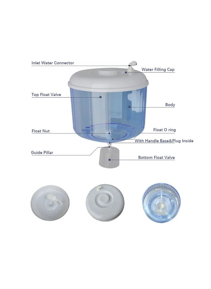 Generic - Direct connection water bottle + 10 m hose + T-joint + Easy valve + Teflon reel - Image 1