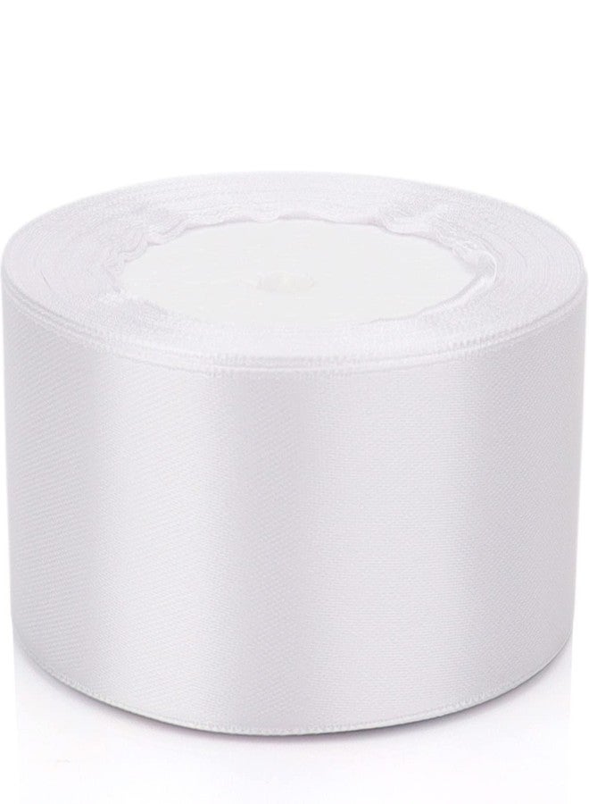 Nsilu 25 Yards 1-1/2 inches Wide Satin Ribbon Suitable for Wedding, Party and Gift Box Packaging Ribbon (White, 1-1/2" - Image 5
