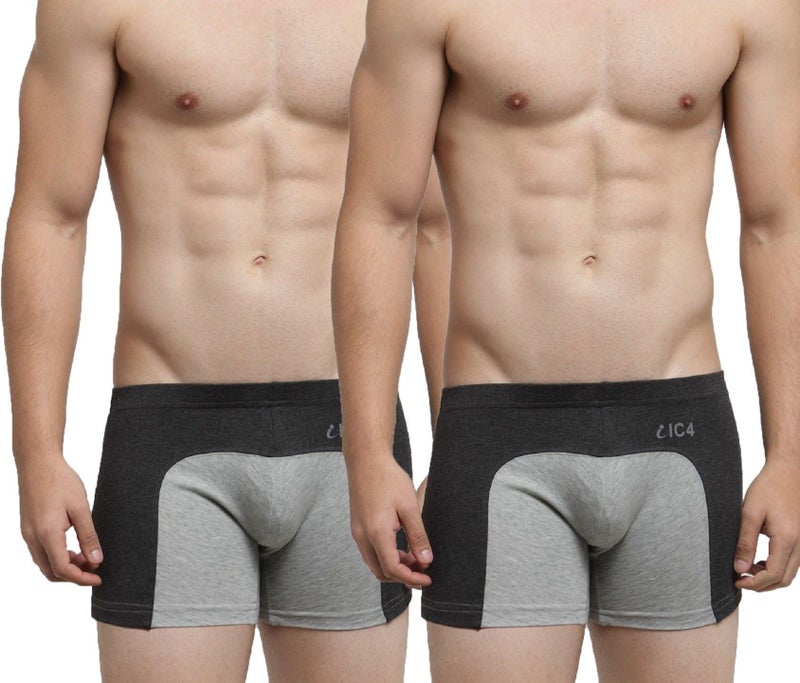 IC4 Store Men's Charcoal and Grey Trunk Pack for Men - Image 1