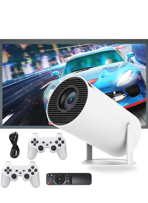 Multi-Function Mini Projector: Gaming and Movies with Bluetooth 5.0 and 10000+ Games