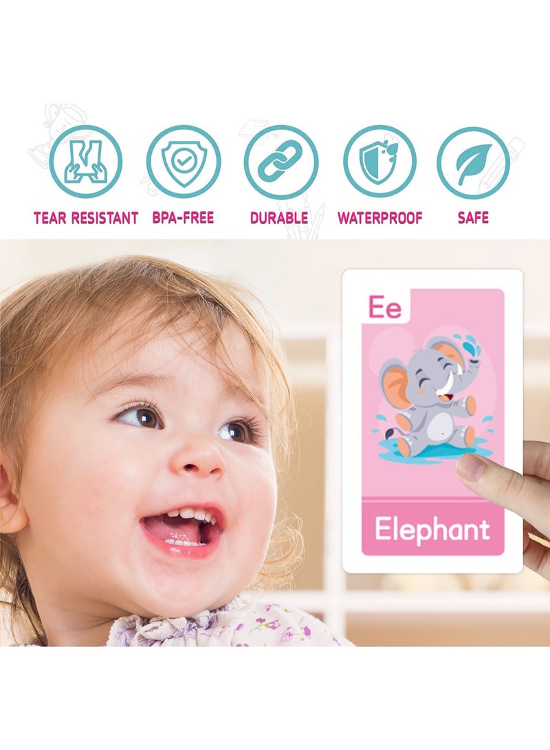 58 Alphabet Flash Cards - Learn Colors Numbers Shapes ABC Letters - Toddler Kids Learning Educational Toys Preschoolers Flashcards - Image 3