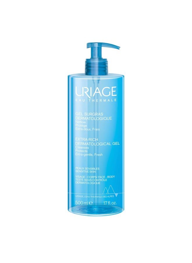 Uriage Extra Rich Dermatological Gel, Body Wash & Shower Gel 500ml - Image 1