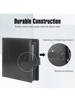 Veicevol 192 Pockets Photo Album For Fujifilm Instax Square Sq1 Sq6 Sq10 Sq20 Instant Camera Fujifilm Instax Sp 3 Mobile Printer Extra Large Picture Albums For Fujifilm Instax Square Instant Film Black  - Image 4