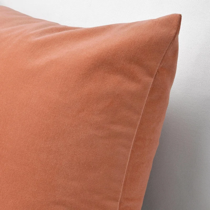 Ikea Throw Pillow Cover Orange Color Meridyendukkan, 40X58 cm Soft-Velvet Cover