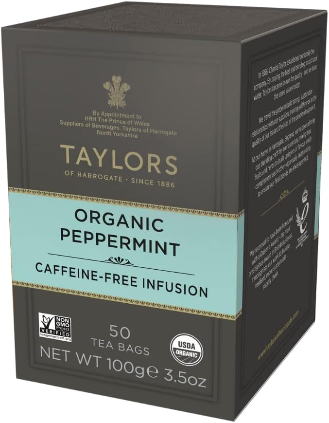 Taylors of Harrogate Organic Peppermint Herbal Tea - Image 1
