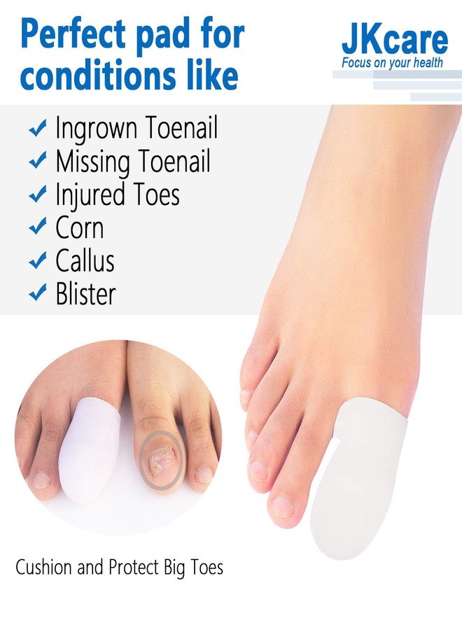 JKcare 10 Pack Big Toe Caps Protectors, Gel Toe Covers - Cushion for Corns, Calluses, Blister, Ingrown Toenail and Reduce Friction - Image 4