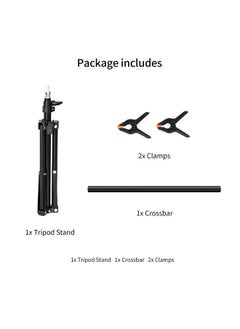 Selens Photography Backdrop Stand 30 Inches Small T Shape Support Light Stands Mini Holder for Photo Studio Tabletop Desktop Background Paper, T-Shape Background Support Stand Crossbar with 2 Clamps  - Image 4