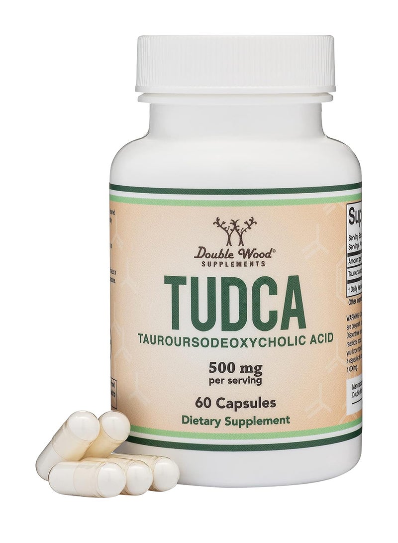 Double Wood Supplements Tudca Liver Support Supplement 60 Capsules 500 Mg - Image 1