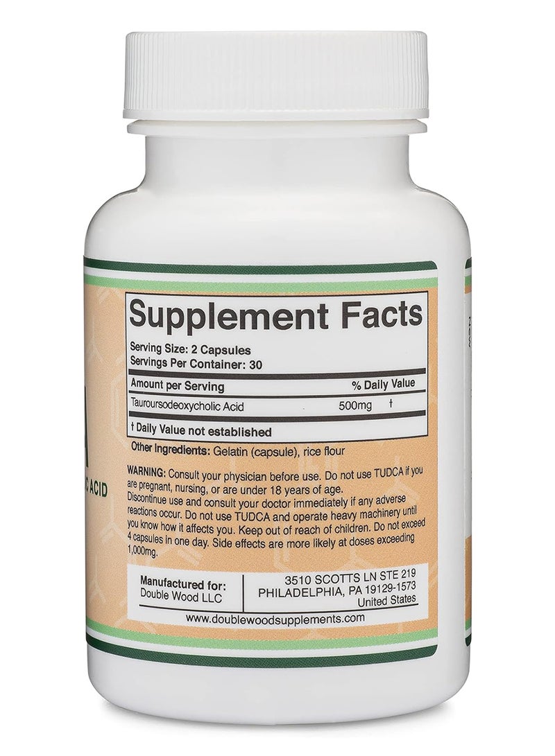 Double Wood Supplements Tudca Liver Support Supplement 60 Capsules 500 Mg - Image 4