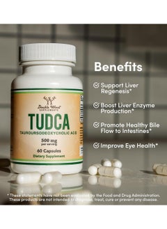 Double Wood Supplements مكمل دعم الكبد Tudca، 60 كبسولة 500 ملغ  - Image 3