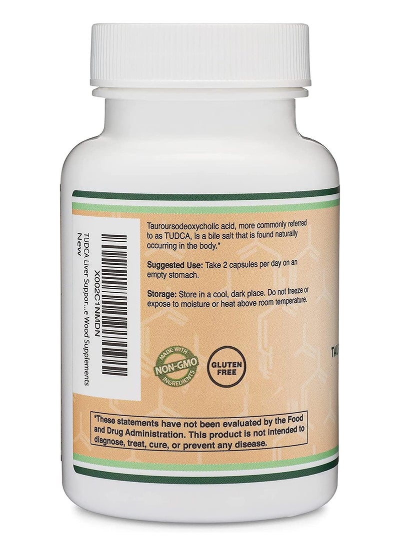Double Wood Supplements Tudca Liver Support Supplement 60 Capsules 500 Mg - Image 5