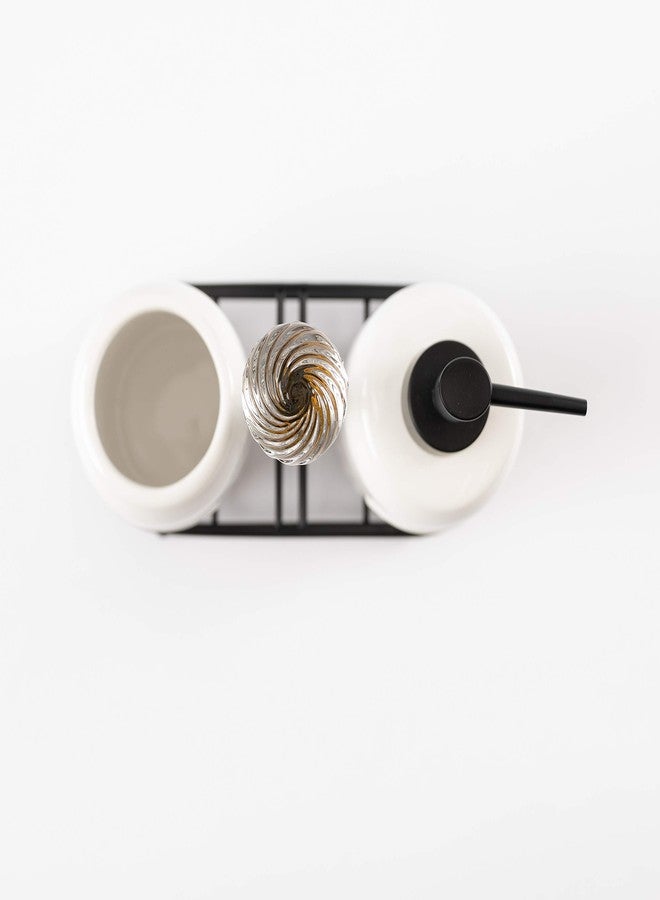 Mud Pie Toothbrush and Soap Knob Caddy Set - Image 4