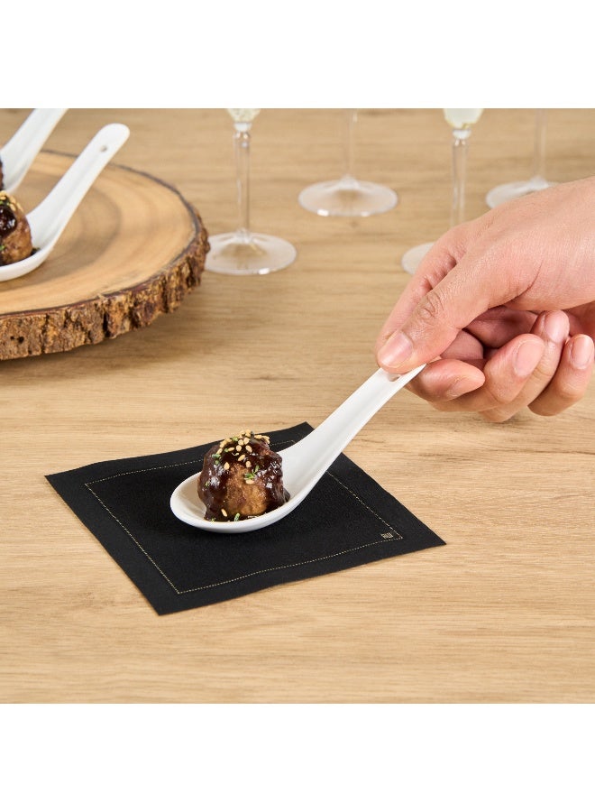 Restaurantware 4.9-inch Asian Tasting Spoon: White Porcelain Appetizer and Soup Spoon - Perfect for Catering Events, Tasting Parties, and Restaurants - 10ct Box - Image 5