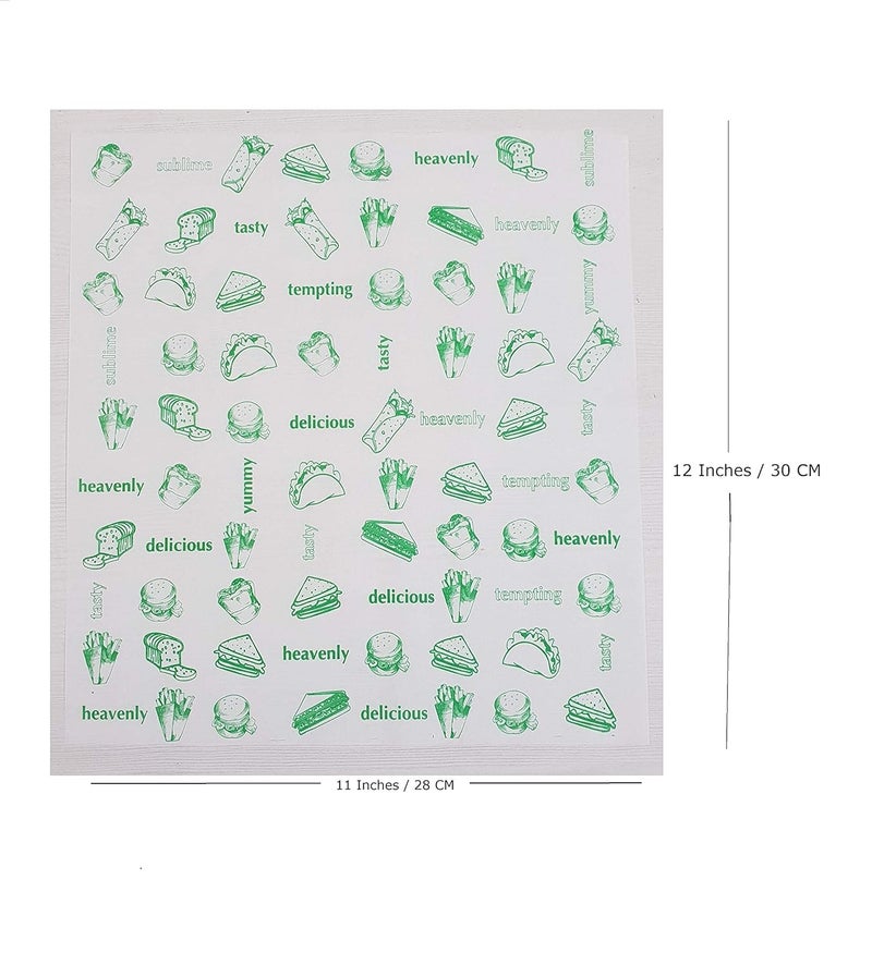 Inditradition Multipurpose Food Wrapping Paper Sheets | Paper Foils, Oil Leak-Proof, 11x12 Inches (Pack of 100 Sheets) - Image 4