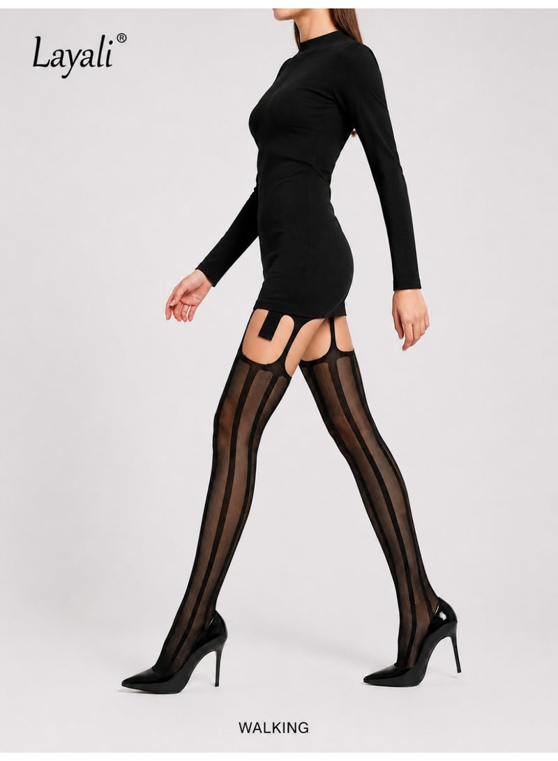 Layali Elegant lace stockings - black - Image 3