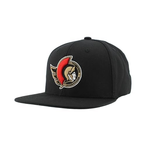 ZHATS Ottawa Senators NHL Officially Licensed Adjustable Snapback Hat Flat Bill Z11 Icon Team Color - Image 1