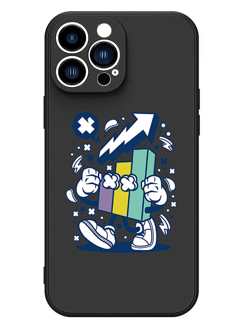 Theodor Protective Slim Fit Case Liquid Silicone Cover with Full Body Protection Anti-Scratch Shockproof Case For iPhone 12 Pro Max Black  - Stocks Market 2 copy - Image 1