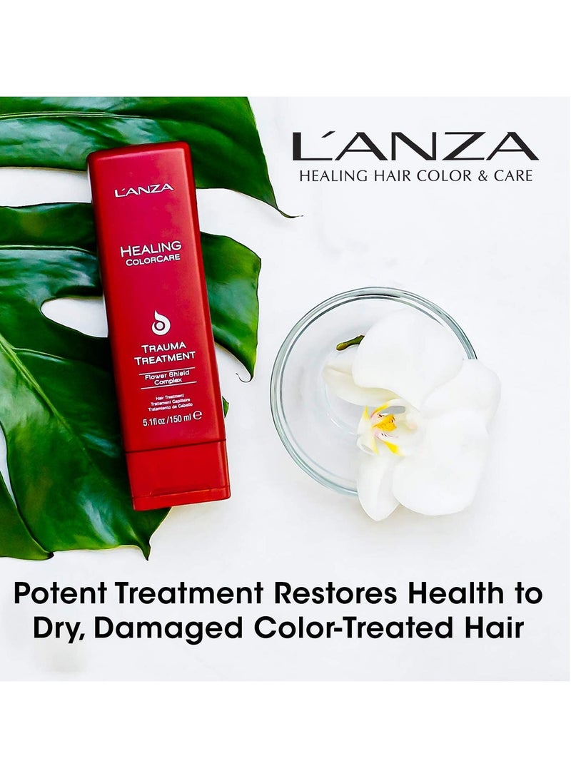 L'anza علاج ل'أنزا للعناية بالألوان، بلسم يترك على الشعر للعناية بالشعر الجاف والتالف، يطيل عمر اللون، للحصول على لون صحي ومشرق مع إصلاح الأطراف المتقصفة واللمعان، عناية فاخرة بالشعر - Image 3