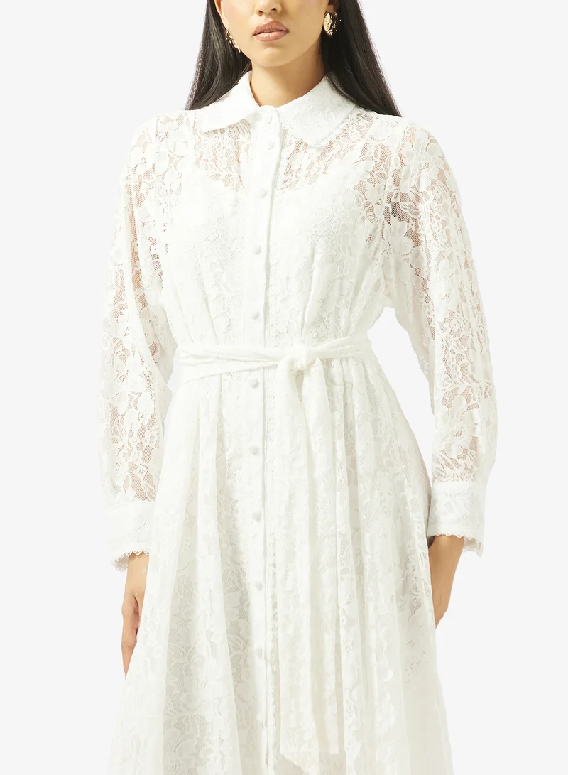 Khizana  Lace A-line Dress for Women | Best Price UAE