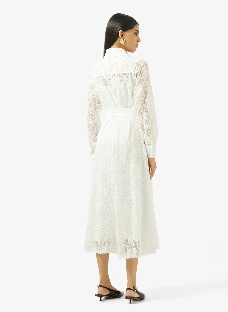 Khizana Lace A-line Dress