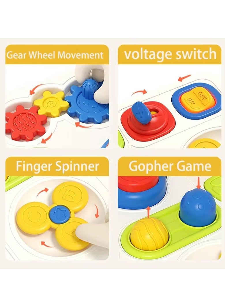 يونيكبيبي لوحة مشغولة مونتيسوري للأطفال، لعبة مهارات حركية دقيقة، نشاط تعليمي للأقفال والأبواب، لعبة تعليمية لتنمية الإدراك المبكر للأطفال في سن ما قبل المدرسة - Image 5