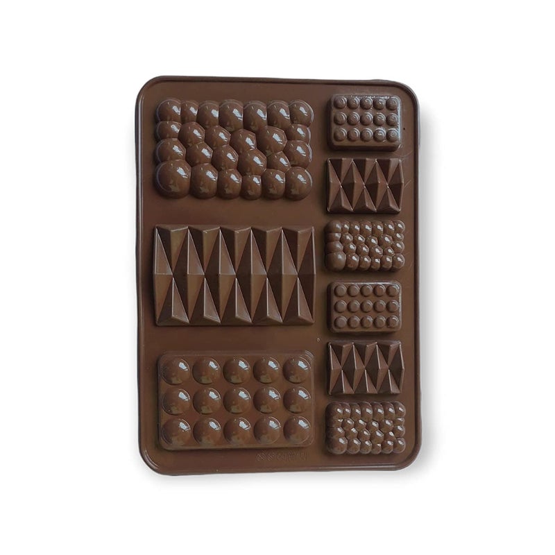 Royals Silicone Chocolate Mold/Chocolate Making and Shaping Mould|Chocolate Mould for Jelly, Candy, Candle,Soap,Fondant,Cake Garnishing Mould| (9in1 Cavity Bubble Mold) - Image 3