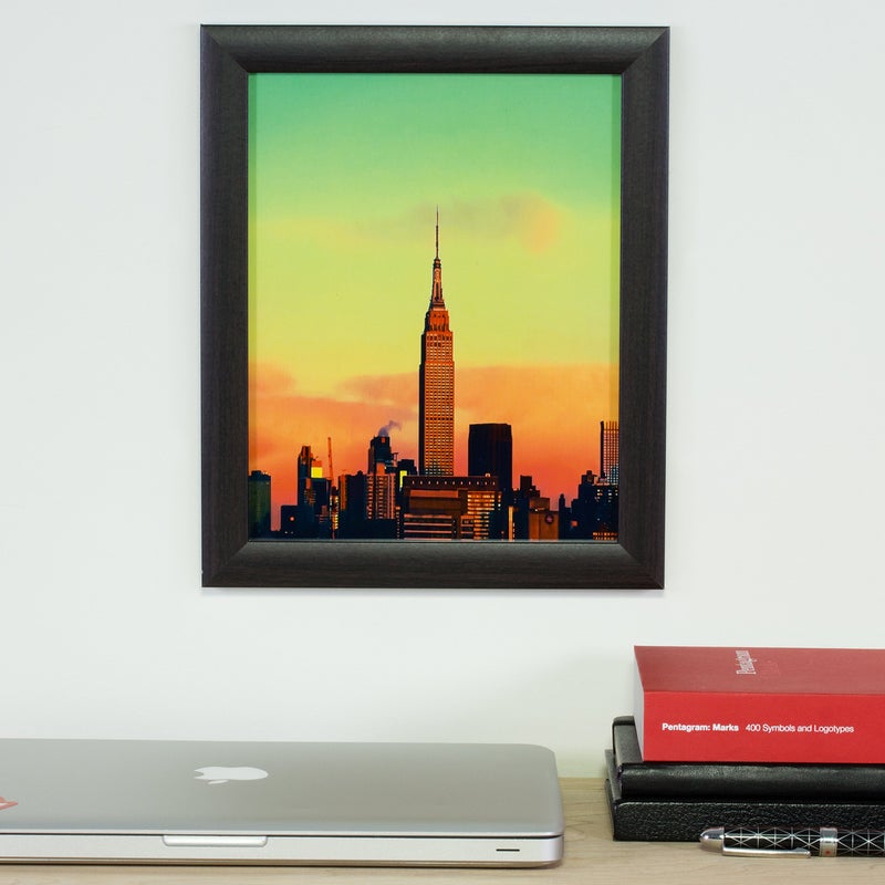 Craig Frames 232477781622N 1-Inch Wide Picture/Poster Frame in Smooth Wood Grain Finish, 16 by 22-Inch, Brazilian Walnut - Image 2