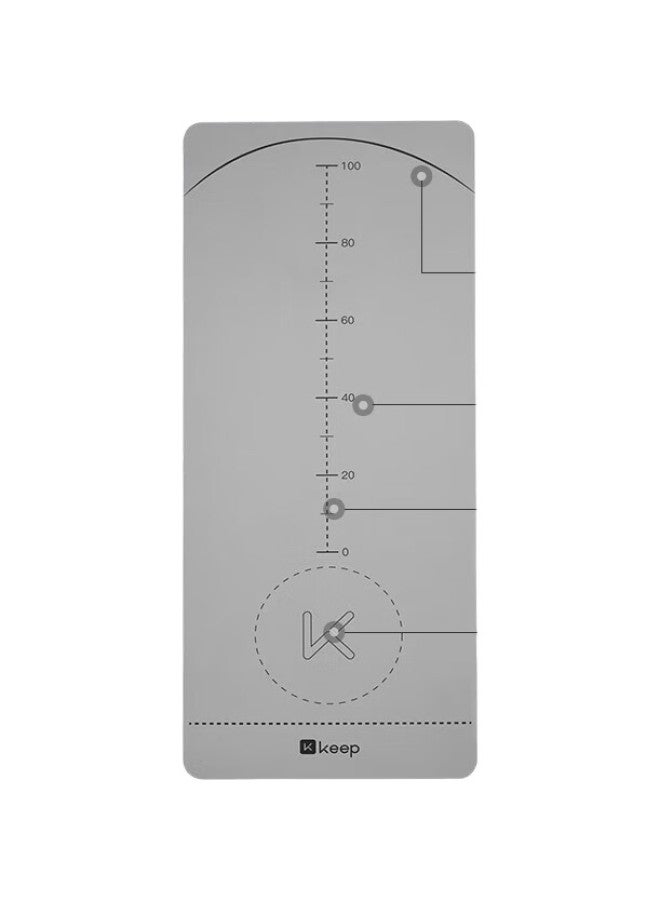 Keep Yoga Mat, Multifunctional Fitness Mat, Ab Wheel Training Mat, Jump Rope And Aerobics Mat, Wear-Resistant, Non-Slip, Professional For Men, Bamboo Moon Gray - Image 3