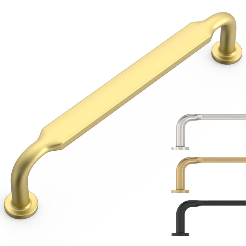 9BUILD 10 Pack Gold Cabinet Pulls 5 Inch Cabinet Handles Kitchen Cabinet Hardware Gold Kitchen Handles for Cabinets Gold Drawer Pulls Kitchen Pulls 9B0054 - Image 2
