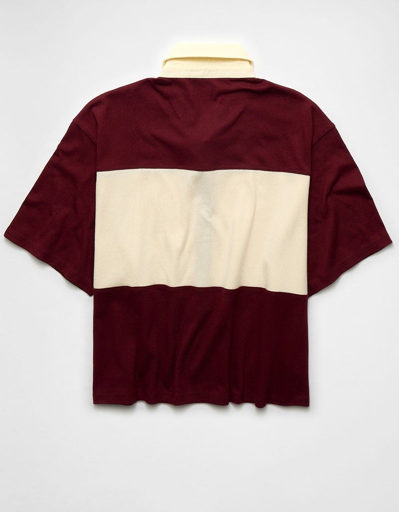 American Eagle AE Striped Rugby Polo T-Shirt - Image 5