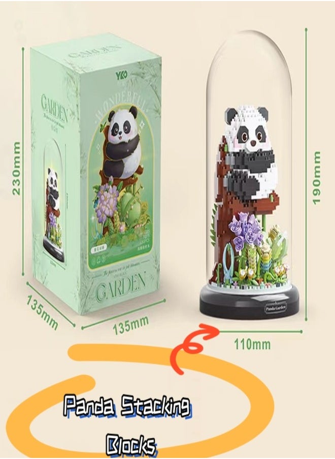 Generic Puzzle Toys Chinese National Treasure Giant Panda Stacking Blocks Pet Toys 1083+Piece DIY Toys Children's Puzzle Toys For Children Gift Ornament  - Image 3