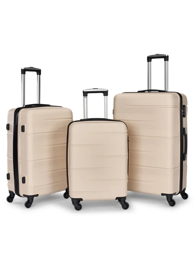 LIMRA Luxury 3-Piece Hardside Luggage Set with Spinner Wheels - Modern Design (20", 24", 28")
