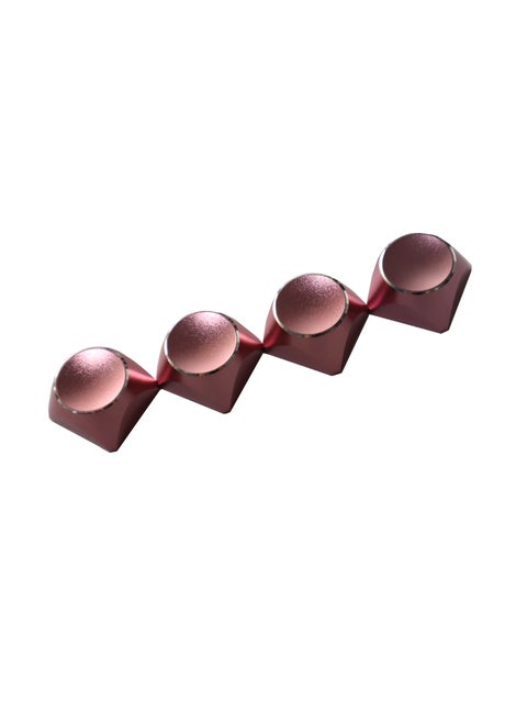 XDA Custom Aluminum CNC Metal Keycaps Mechanical Keyboard with Color GradientPale Pink-Single Pale Pink-Single