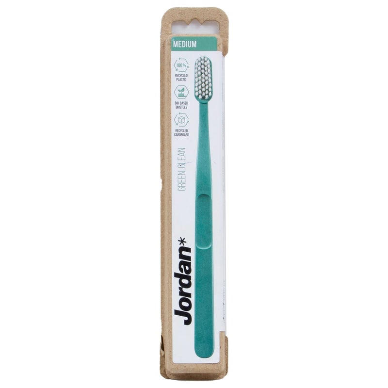 Jordan Green Clean Medium Toothbrush Assorted 1 pc