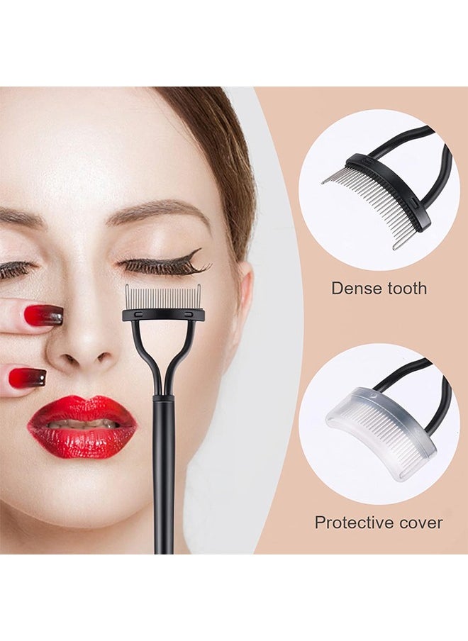 3 PCS Eyelash Separator Comb Double Head Eyelash Comb Eyebrow Spoolie Brush And Comb Eye Brow Grooming Brush Set Eye Makeup Tools