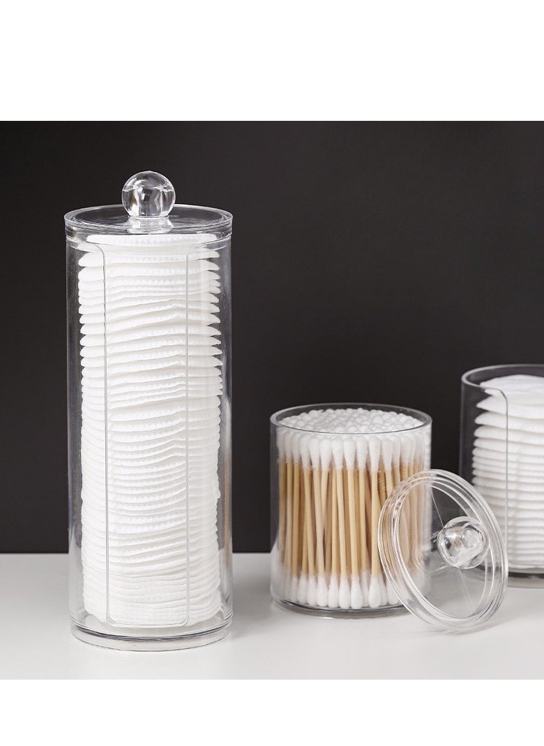 Generic Two-Layer Cotton Pads Container Storage Box Clear  - Image 4