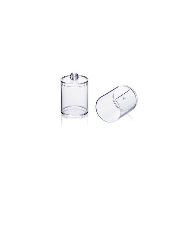 Generic Two-Layer Cotton Pads Container Storage Box Clear  - Image 3