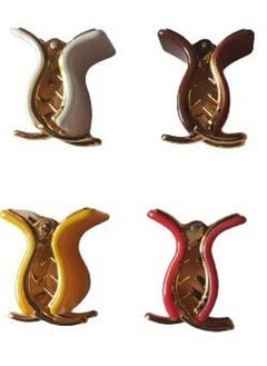 advancedestore advancedestore Women's Hair Clips in Different Matte Colours (pack of 4)-moq 