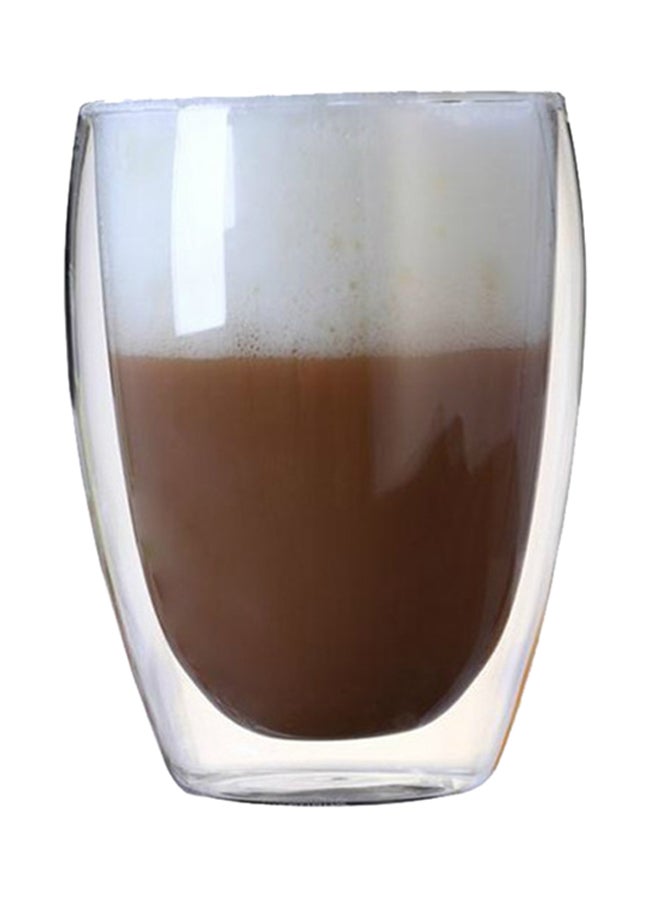 Heat Resistant Double Wall Glass Cup Clear 8.3x12centimeter