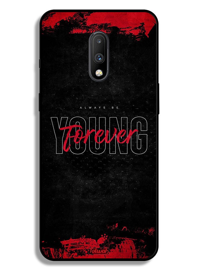 Tolwak OnePlus 7 Protective Case Cover Forever Young - Image 2