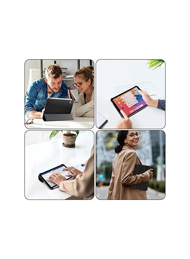 Procases New Ipad Mini 6 2021 Case (6Th Generation, 8.3 Inch), Brushed Texture Slim Trifold Stand Shell Smart Cover With Auto Sleep/Wake Function -Black - Image 5
