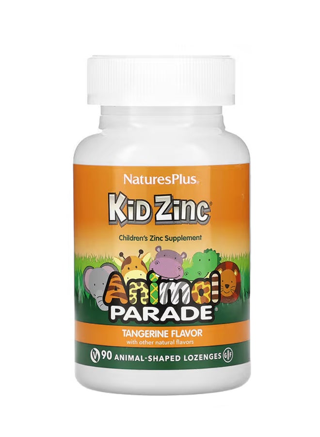 ناتشرز بلس Animal Parade Kid Zinc Tangerine 90 قرص استحلاب على شكل حيوان