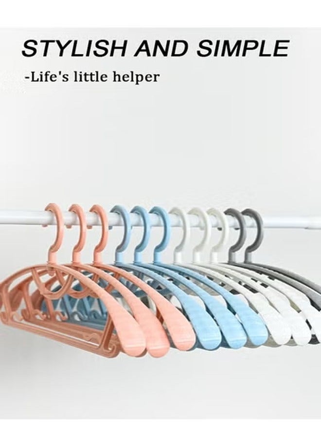 KLNAMAEAAN 10-Pieces Household Rack Drying Clothes Hanger white - Image 4