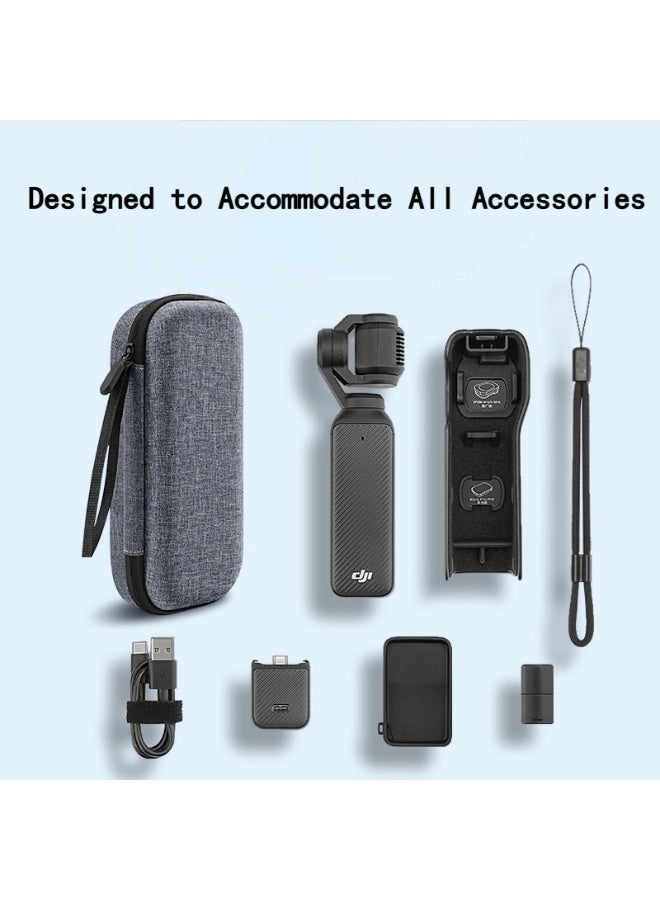 Field Carrying Bag, Fit for Osmo Pocket 3, Waterproof Hard Carrying Case, Portable U Storage Protective Bag for DJI Osmo Pocket 3 Creator Combo Accessories - Image 3